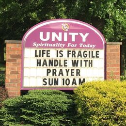 Life is fragile, handle with prayer - Unity Chapel of Light Tallmadge OH