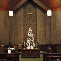 Ozark Presbyterian Church at Christmas