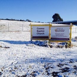 Cooma Baptist Church sign