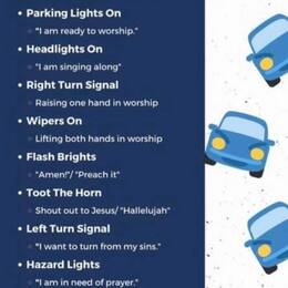 Drive-in church worship guide