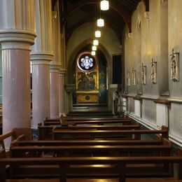 The Most Holy Sacrament and St Osburg's Roman Catholic Church, Coventry, West Midlands, United Kingdom