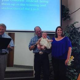 Little Plume Church baby dedication