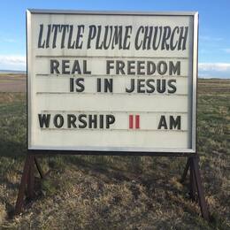 Little Plume E.M. Church, Dunmore, Alberta, Canada