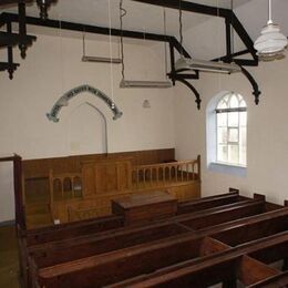 Downicary Methodist Church interior - photo courtesy of Broadwoodwidger Local History Society