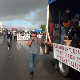 Stephen at the State Fair Parade Outreach