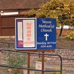 Woore Methodist Church sign