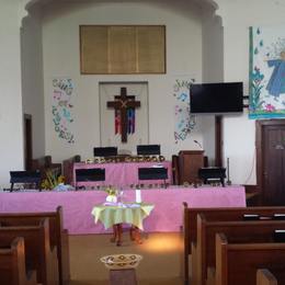 The sanctuary at Easter