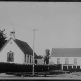 Holy Trinity Church, Waiuku back in 1929 by Sir George Grey Special Collections, Auckland Libraries, 4-6333