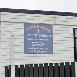 Living Hope Baptist Church sign