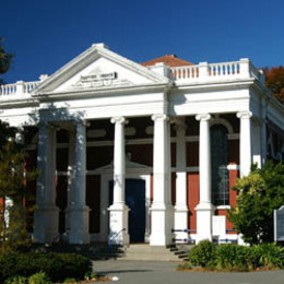 The original church building destroyed by the 22 February 2011 earthquake