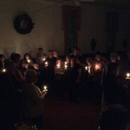 Christmas Eve candlelight service 2015