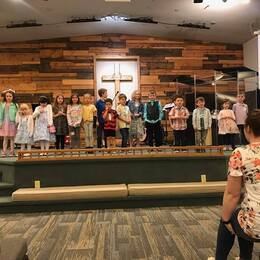 Covenant Kids singing an Easter song