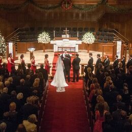 A wedding at Memorial Drive United Methodist Church