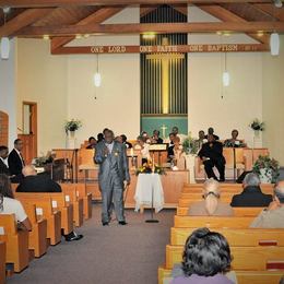 Sunday worship at Antioch Baptist Church Columbus