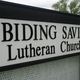 Abiding Savior Church sign