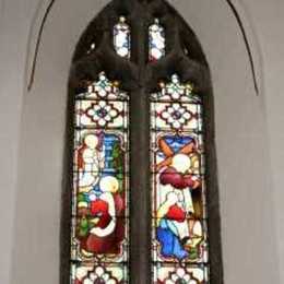 Stained Glass - St Cecilia and the Angels