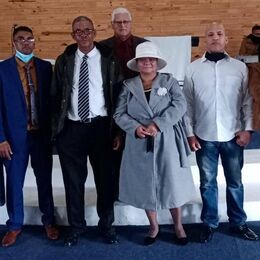 Induction of deacons Daniels, Fortuin and Jaegers with their wives