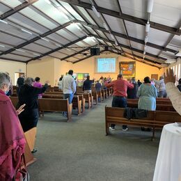 Sunday worship at Salem Full Gospel Church Bothasig