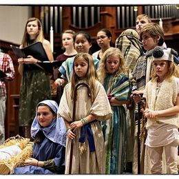 Christmas Eve Children’s Tableau - photo courtesy of David White