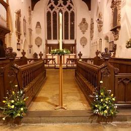 Easter Candle at Wroughton Church