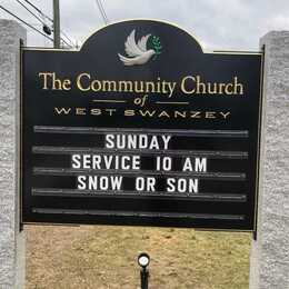 Sunday Service 10:00am. Snow or Son.