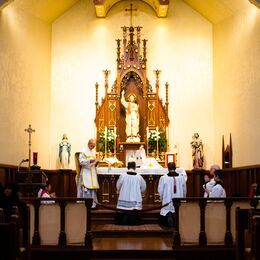 Interior of the church