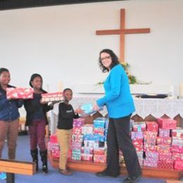 Gift boxes for Operation Christmas Child