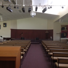 Inside the church