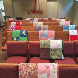 The quilts made by our quilting group