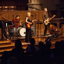 Sandra McCracken performing at Park Cities Presbyterian Church