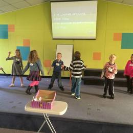 Out little worship leaders. KidCity rocking it today