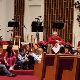 Pastor Burt sharing the ABC'S of Christmas