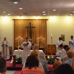 Sunday service at The Anglican Church of the Holy Trinity