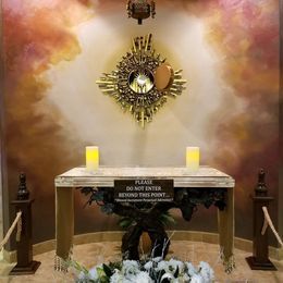 Tabernacle and Altar inside of Our Lady of Guadalupe Chapel