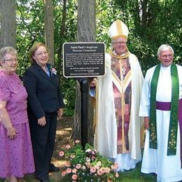 Plaque dedication in Norval