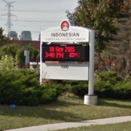 Indonesian Christian Church sign