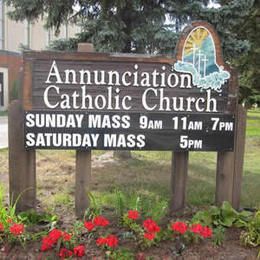 Annunciation Church sign