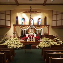 The sanctuary at Christmas