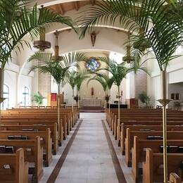 The sanctuary - Palm Sunday