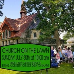 Church on the lawn - Sunday July 30th 2017