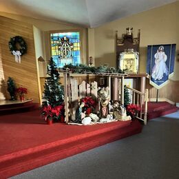 The sanctuary at Christmas