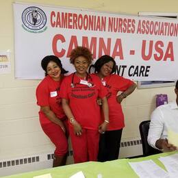 Volunteering at the Cameroonian Catholic community Health Fair