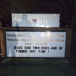 Our church sign