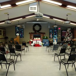 The sanctuary at Christmas