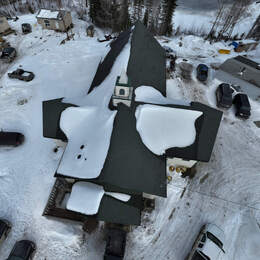 Aerial view of Adam Fiddler United Church Sandy Lake ON - photo courtesy of Victor Rae