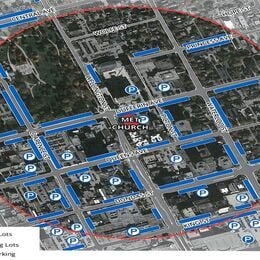 Metropolitan Church Parking Map