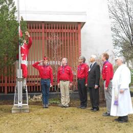 Flag raising ceremony