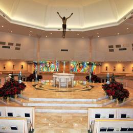 The sanctuary at Christmas