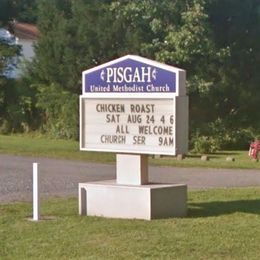 Pisgah United Methodist Church sign