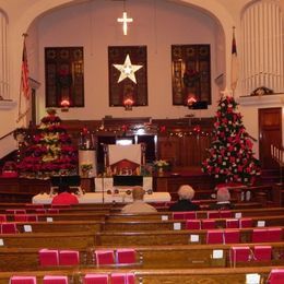 Beulah United Methodist Church at Christmas